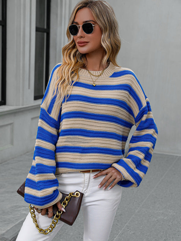 Striped Lightweight Knitted Sleeveless Sweater