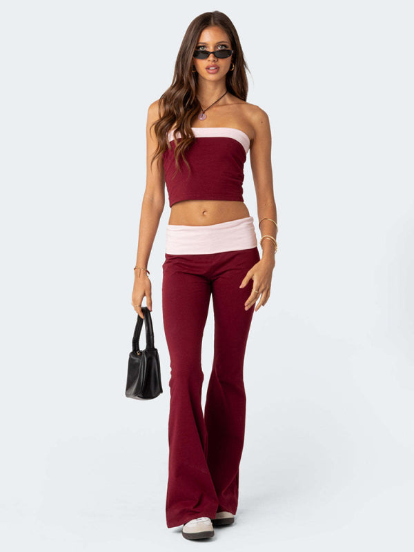 New style fashionable, comfortable, slimming, anti-waist low-waist flared pants